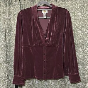 Vintage Talbots Velvet Blouse
